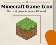 The Minecraft game icon in the Minecraft Mysteries Book titled the "Creative Block".