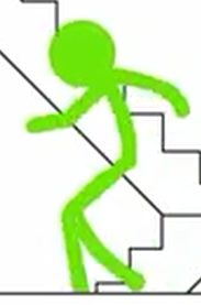 green stick figure