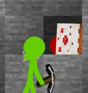 Red about to cake him...