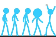 Every member of the Gang turned blue.