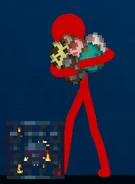 Red about to make a Frankensteined mob.