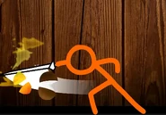 The Second Coming slicing two fruits at once.