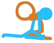 The Second Coming hugging an addicted Blue.