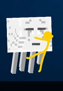Yellow hugging his Ghast.