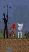 Endie is now stood in the rain with nothing to defend himself...