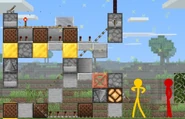 Yellow seeing Red's complicated redstone device.