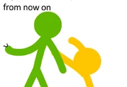 Green with a question mark with Yellow.