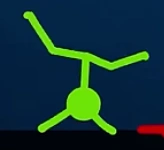 Green falling onto his head.