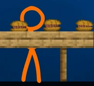 TSC putting the beef in the bread, making beef sandwiches.