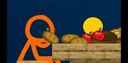 The Second Coming eating bread.