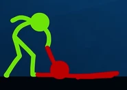 Green making sure Red is okay.