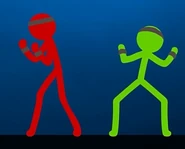 Red and Green "flexing".