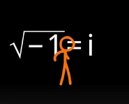 The Second Coming getting shocked seeing the imaginary unit.