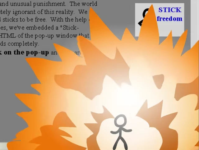 The Chosen One destroying the  website.