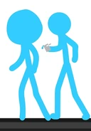 The Second Coming's head filled in blue.