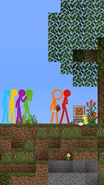 The Gang and Purple mourning the loss of a legend.