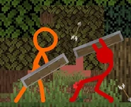 The Second Coming and Red working together to bounce an arrow away.