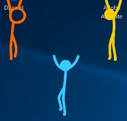 Blue without anything to hang on to.