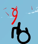 The Dark Lord punching The Chosen One into the water.