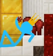 Blue with a crown on a Netherwart throne.