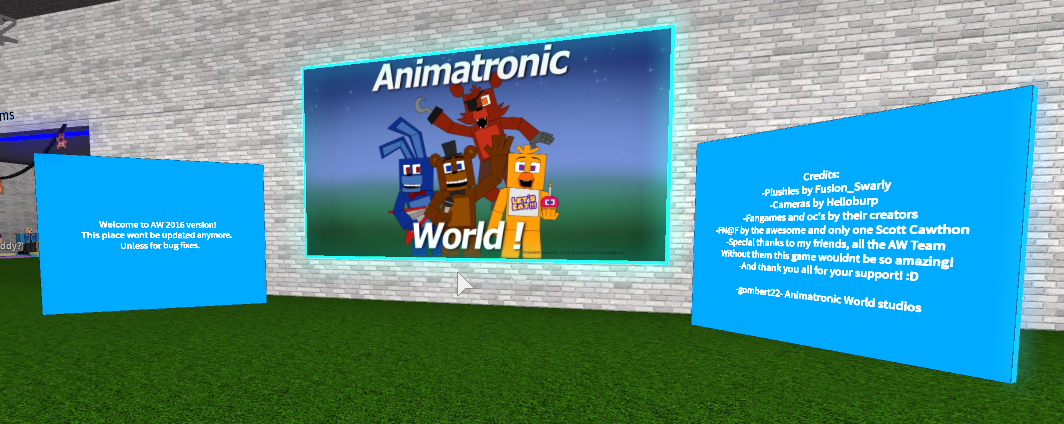 ROBLOX FIVE NIGHTS AT FREDDYS ANIMATRONIC WORLD