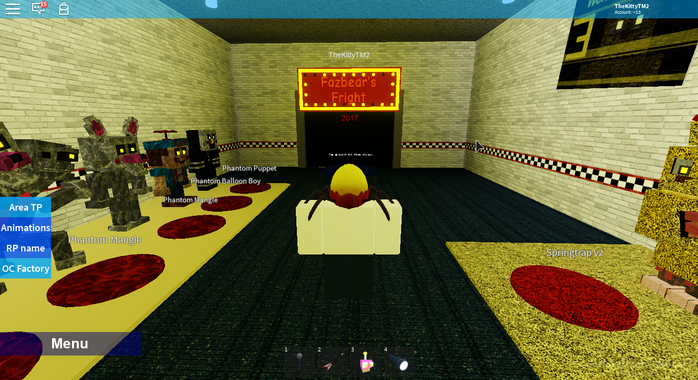 ROBLOX FIVE NIGHTS AT FREDDYS ANIMATRONIC WORLD