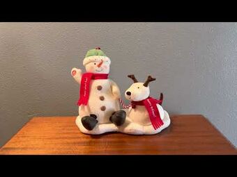 Hallmark plush new arrivals singing snowman 2018