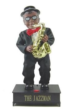 The Jazzman Animated Dancing Saxophone Playing Musical Figure 16” 