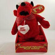 ANIMATED VALENTINE SINGING & DANCING A DAN DEE RED, SNUGGLY SOFT PLUSH PET!