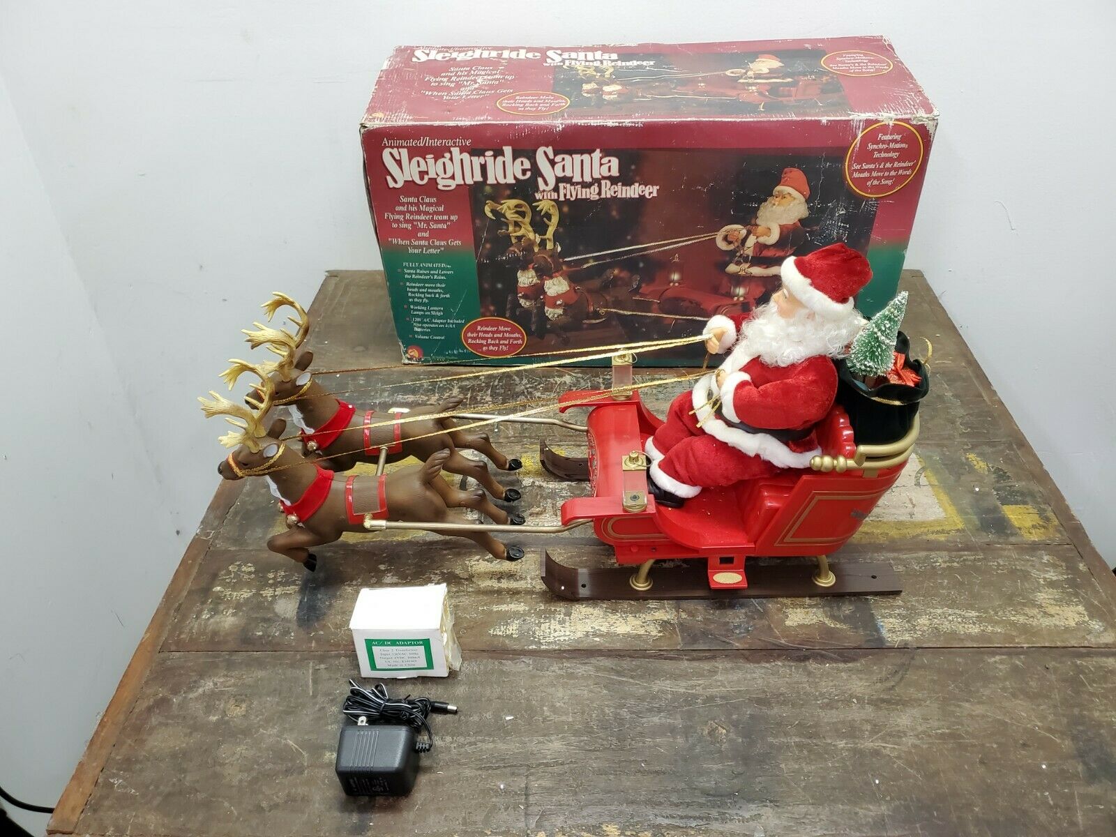 Flying santa sleigh toy sales