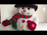 Singing Light Up Plush Snowman