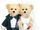 Bride & Groom Bears Duet