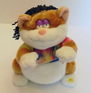 Gemmy Animated Dancing Rocking Light up Electric Avenue Cat 10 Inches Tall