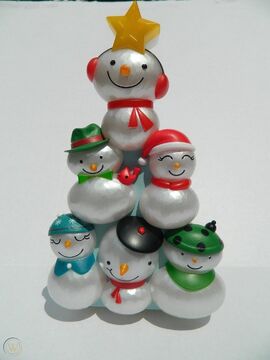 Hallmark snowman christmas tree light and outlet sound show