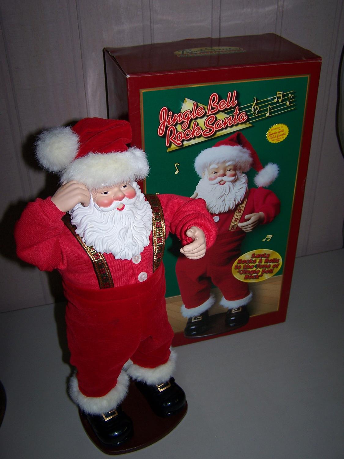 希少　レトロ　ダンシングサンタ　Jingle Bell Rock Santa Amazon.com: Jingle Bell Rock Santa Animated Dancing Singing
