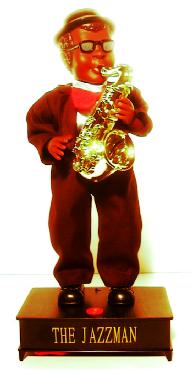 BLACKY JAZZMAN ジャズ歌手 フィギュアオルゴール Amazon.co.jp: M3N240201 黒人 Jazz ジャズ 人形 音楽隊 楽器隊