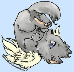 Downloada728e026 2f0 2fdownload 2fwinged Wolf Puppy - Anime Wolf With Wings,  HD Png Download - vhv