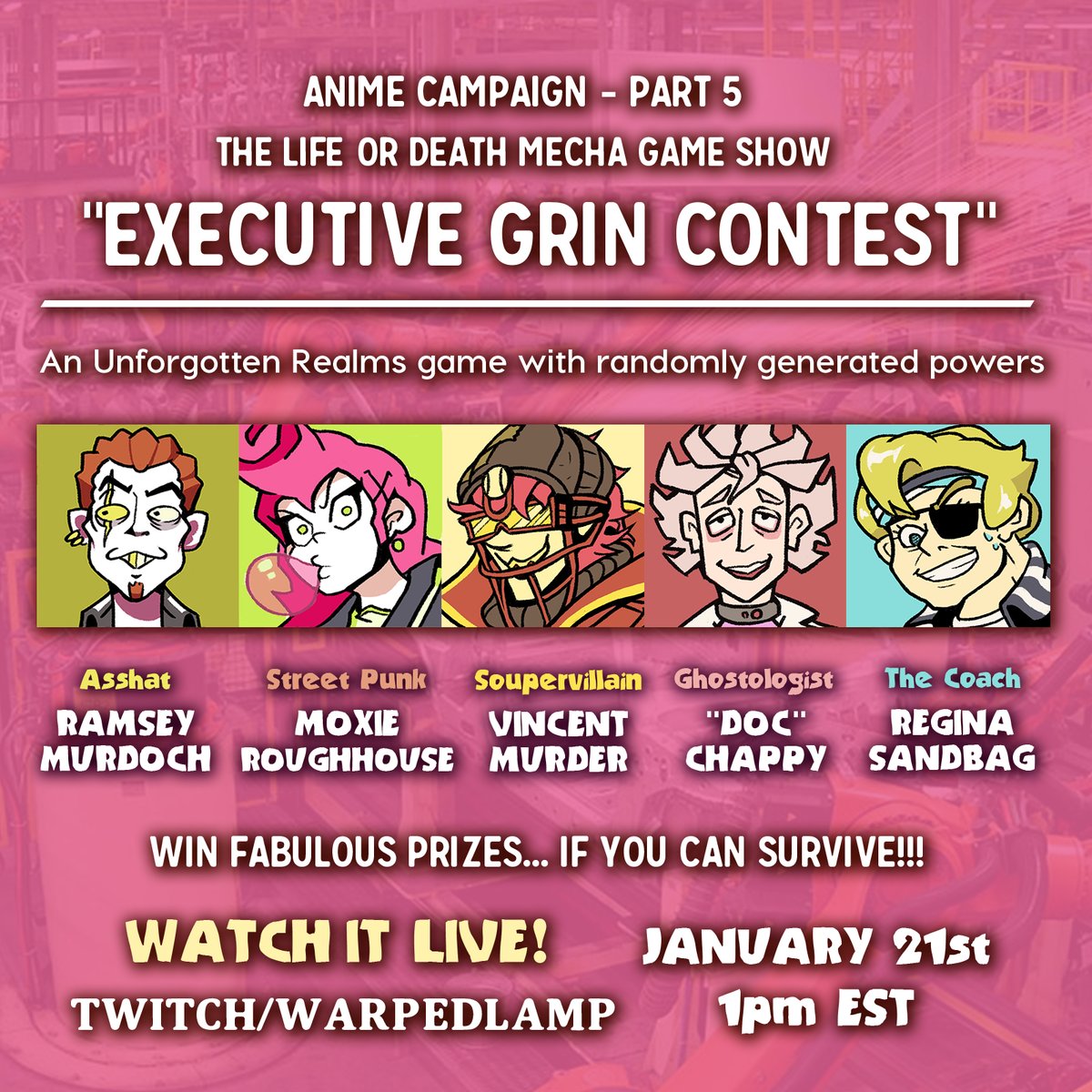 Episode 5 Executive Grin Contest Anime Campaign Wikia Fandom