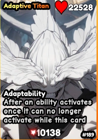 Adaptive Titan | Anime Card Battle Wiki | Fandom
