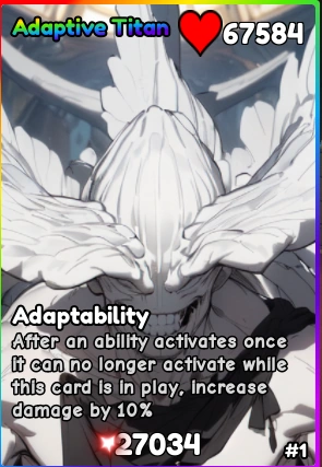 Adaptive Titan | Anime Card Battle Wiki | Fandom