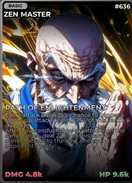 Card Index - Zen Master | Anime Card Clash official Wiki | Fandom