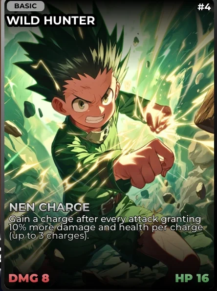Card Index - Wild Hunter | Anime Card Clash official Wiki | Fandom
