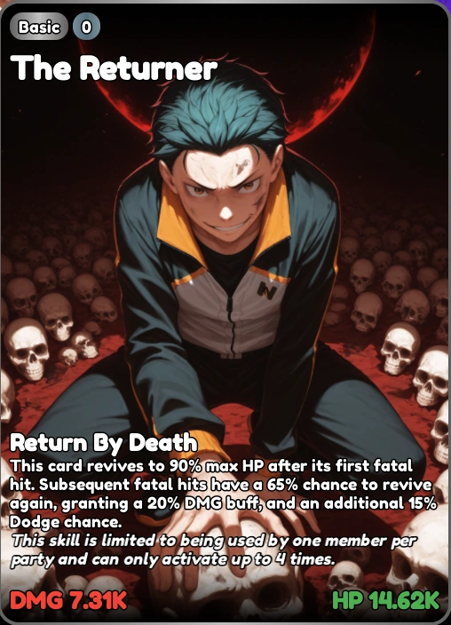 Card Index - The Returner | Anime Card Clash official Wiki | Fandom