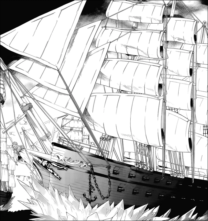 Корабль крупным планом