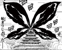 Размер крыльев в форме бабочки