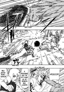 Отбивает мечи голым телом