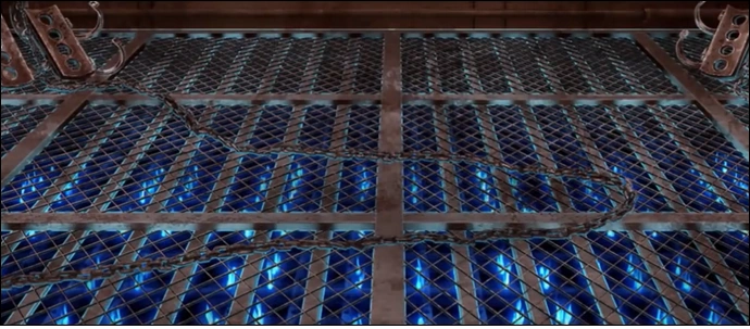 Демонстрация устройства подачи огня