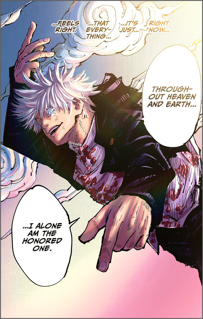 Throughout heaven and earth, i alone am the honored one. Gojo satoru throughout heavens and earth. Throughout heaven and earth, i alone im the honored one. магическая битва манга годжо. I alone am the honored one.