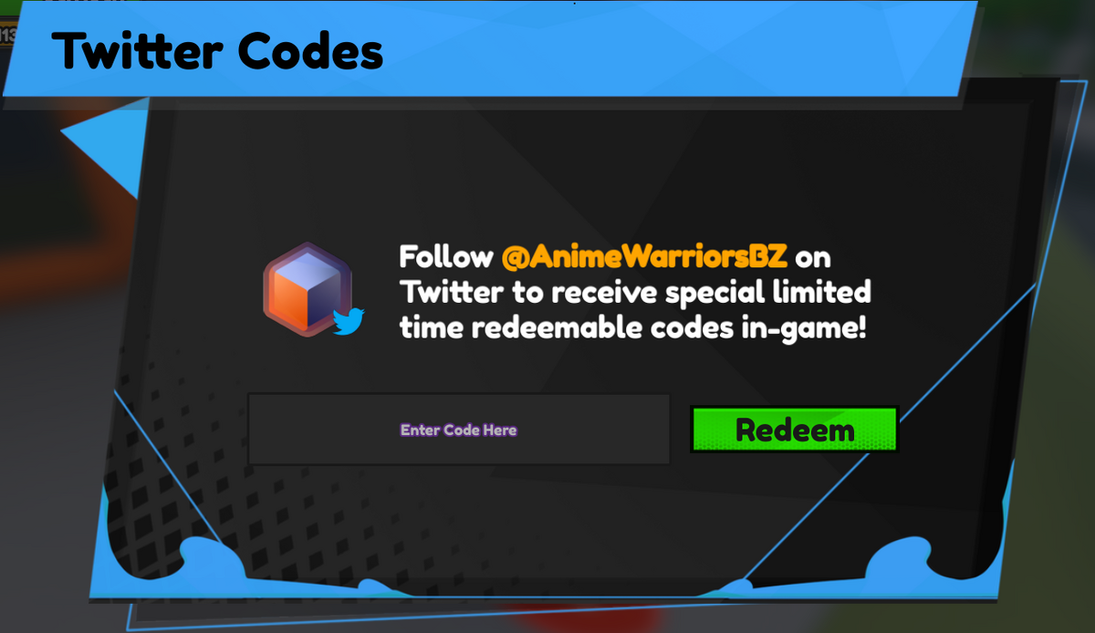 Anime Warriors Codes for April 2023