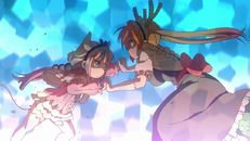 Kanna sparring with Tohru